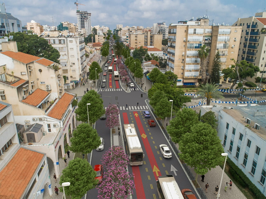 הדמיה מהיר לעיר בכפר סבא