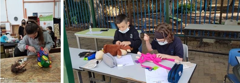 תלמידי בית ספר רמז משתתפים בפרויקט תיקון זה משחק ילדים
