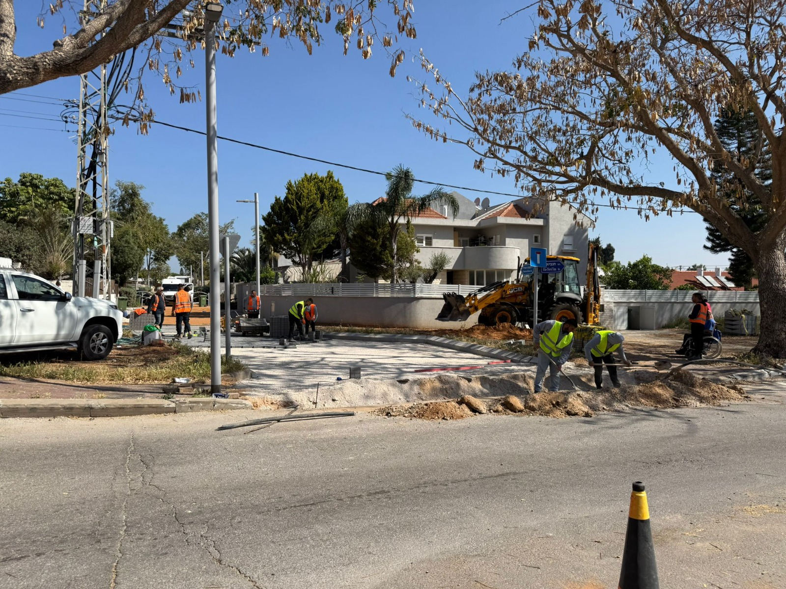 עבודות פיתוח ברחוב שמעיה הנביא