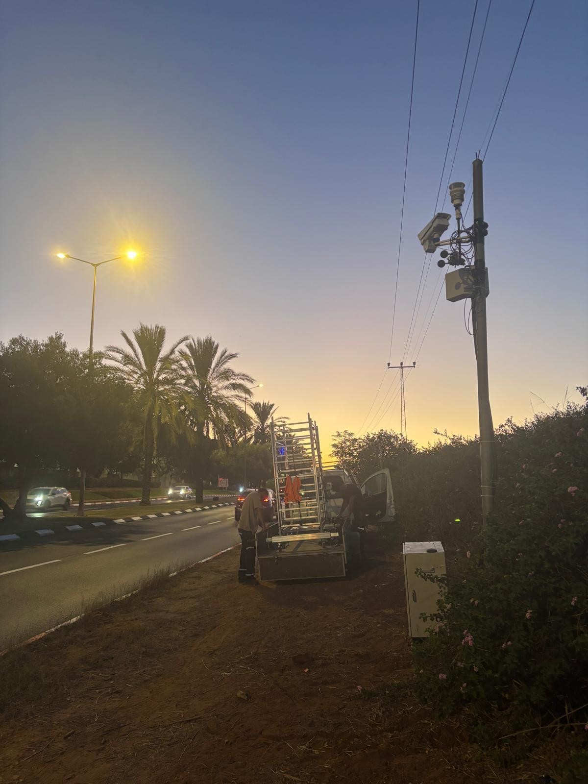 מערכות החיישנים שהוצבו בעיר