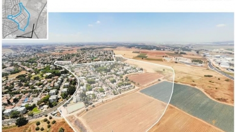 מבט על מכיוון דרום על שטח התכנון