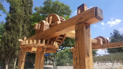 מיצג בגן הארכיאולוגי כפר סבא