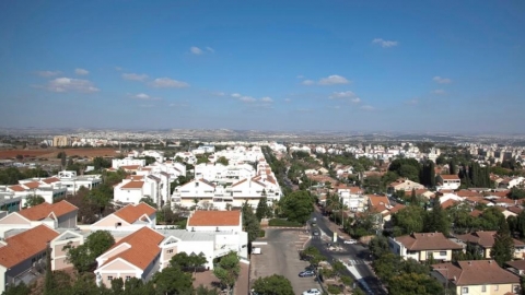צילום אווירי של העיר כפר סבא