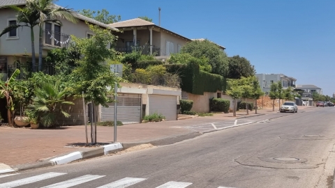 רחוב הר תבור בשכונת הפארק בעיר כפר סבא