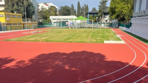 אצטדיון האתלטיקה המשודרג במרכז ספורט אלון בעיר כפר סבא