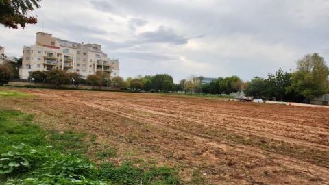 השטח בכפר סבא בו ייבנה מרכז קהילתי חדש בשכונת הדרים 