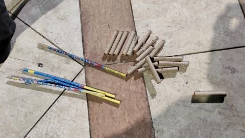נפצים שנתפסו במבצעים עירוניים יזומים בשנה שעברה בכפר סבא