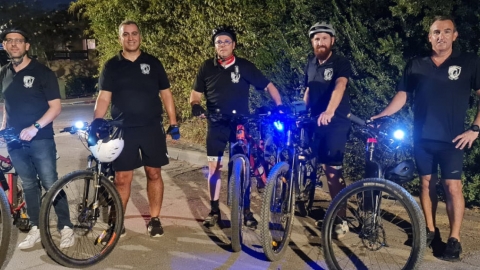פעילות סיירת האופניים של אגף הביטחון בעיר בתקופת החופש הגדול
