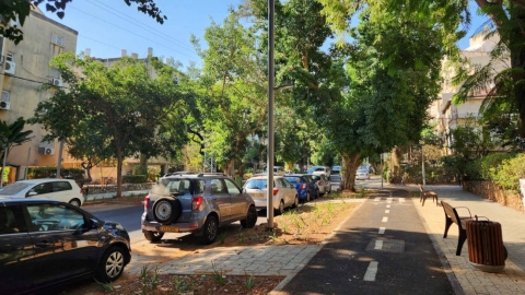 רחוב תל חי המחודש בכפר סבא