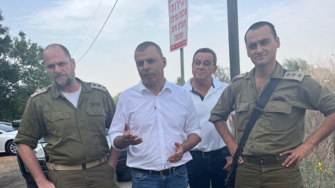  סיור ראש העיר רפי סער עם מחט חטיבת אפרים ומפקד משטרת כפר סבא