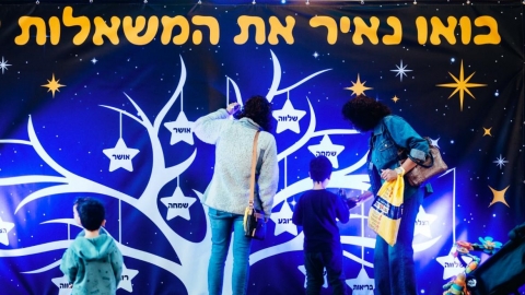 פעילות משפחתית לחנוכה מאירים את המשאלות