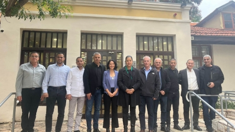 ישיבת פורום רשויות קו התפר בשבוע שעבר בעיריית כפר סבא