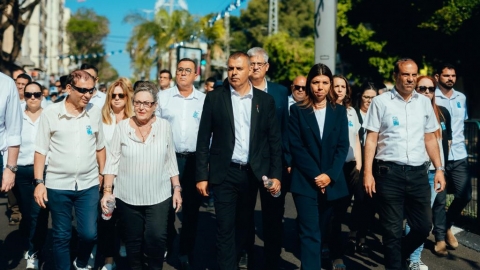 מצעד הזיכרון בשנה שעברה בכפר סבא