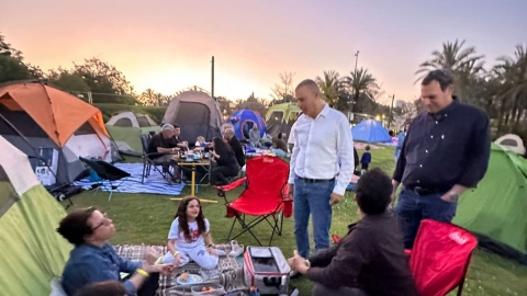 תושבות ותושבים בפעילות חלופית ללג בעומר בשנה שעברה בכפר סבא