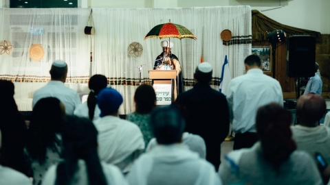 טקס הזיכרון לעולי אתיופיה בשנה שעברה בכפר סבא