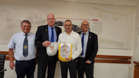 הענקת תואר כבוד של ארגון רוטרי לראש העיר כפר סבא, רפי סער