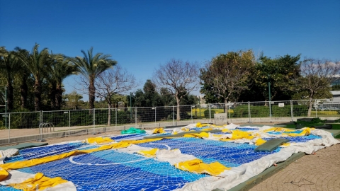 הקמת מתקן כדורגל בשילוב מים בפארק העירוני כפר סבא