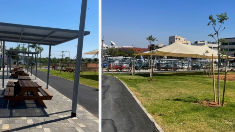 מתחם המנגלים בפארק יצחק ולד
