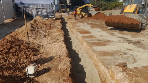עבודות פיתוח ברחוב רופין בעיר כפר סבא