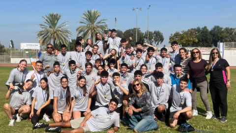 הנבחרת הזוכה בתחרות הכושר הקרבי העירונית שהתקיימה בכפר סבא