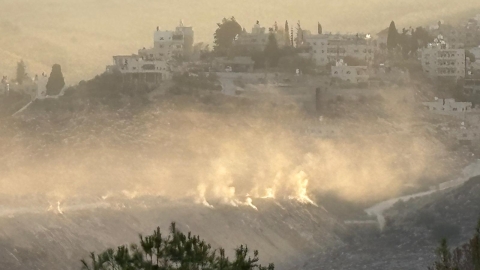 משרפות בישוב נעלין ברשות הפלסטינית