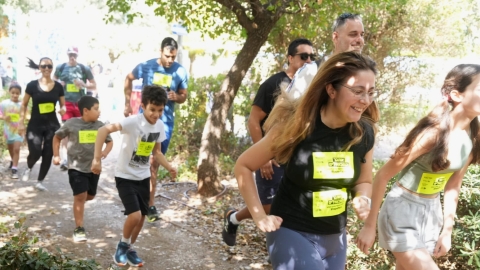 פעילות ריצה במסגרת אירוע ספורט בעיר כפר סבא