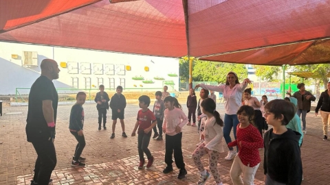 פעילות ספורטיבית לתלמידי בתי הספר