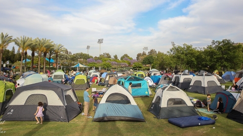 קמפינג משפחות בחג לג בעומר בכפר סבא