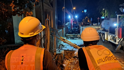 עבודות הטמנת קווי חשמל בעיר כפר סבא