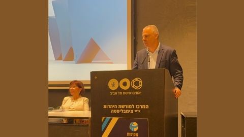 ראש העיר רפי סער בטקס מדד השקיפות באוניברסיטת תל אביב 