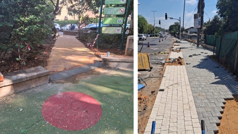 עבודות ברחובות טשרניחובסקי וארלוזורוב